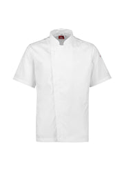 BIZ COLLECTION Mens Alfresco Short Sleeve Chef Jacket CH330MS