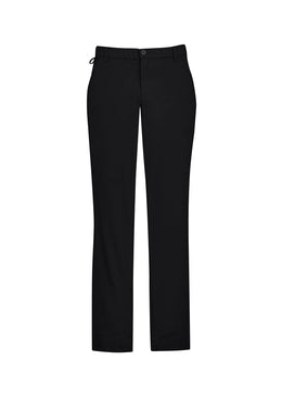 BIZ CARE Mens Comfort Waist Flat Front Pant CL958ML