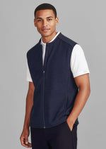 BIZ CARE Mens Nova Zip Front Vest CO343MV