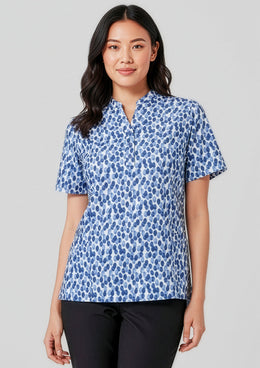 BIZ CARE Womens Florence Stardust Print Tunic CS450LS