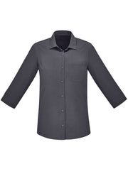 BIZ CARE Womens Florence Plain 3/4 Sleeve Shirt CS951LT