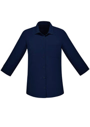 BIZ CARE Womens Florence Plain 3/4 Sleeve Shirt CS951LT