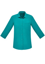 BIZ CARE Womens Florence Plain 3/4 Sleeve Shirt CS951LT