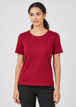 BIZ CARE Womens Marley Short Sleeve Jersey Top CS952LS