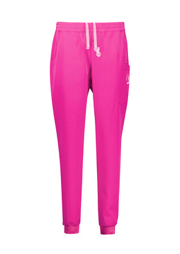 BIZ CARE Womens Pink Jogger Scrub Pant CSP241LL