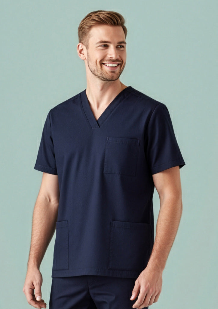 BIZ CARE Mens Tokyo Scrub Top CST141MS