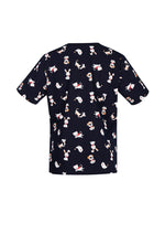 BIZ CARE Womens Printed Best Friends Scrub Top CST147LS