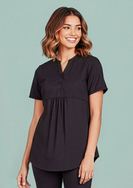 BIZ CARE Womens Rose Tunic Scrub Top CST243LS