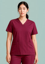 BIZ CARE Womens Avery V-Neck Scrub Top CST941LS