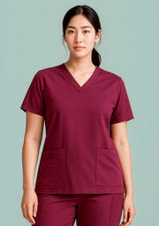 BIZ CARE Womens Avery V-Neck Scrub Top CST941LS