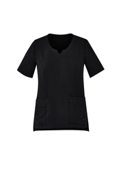 BIZ CARE Womens Avery Round Neck Scrub Top CST942LS