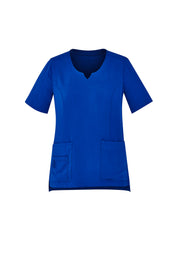 BIZ CARE Womens Avery Round Neck Scrub Top CST942LS