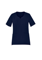 BIZ CARE Womens Avery Round Neck Scrub Top CST942LS