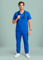 BIZ CARE Mens Avery V-Neck Scrub Top CST945MS