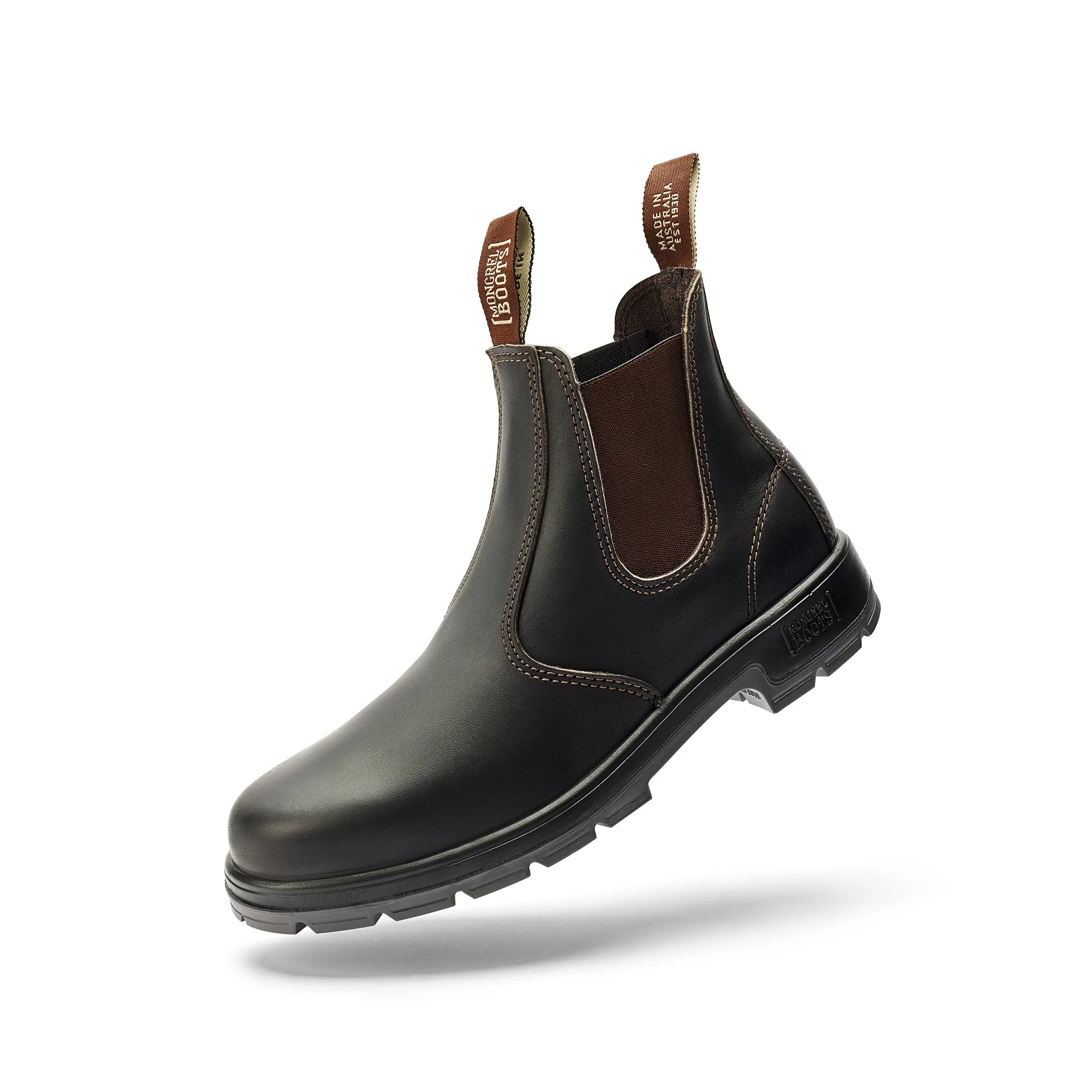 Mongrel 916030 Claret Oil Kip Non Safety V-CUT Elastic Sided Boot