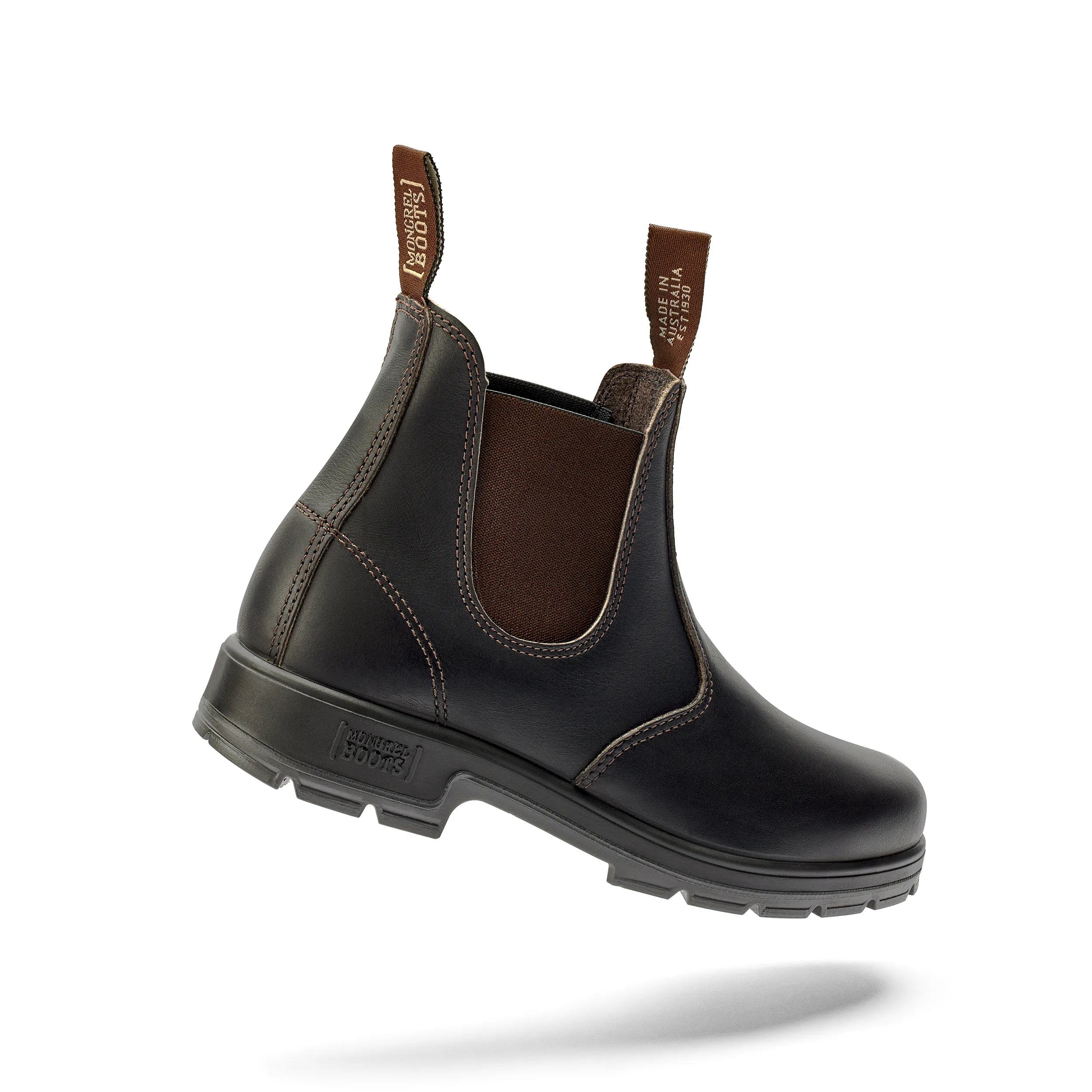 Mongrel 916030 Claret Oil Kip Non Safety V-CUT Elastic Sided Boot