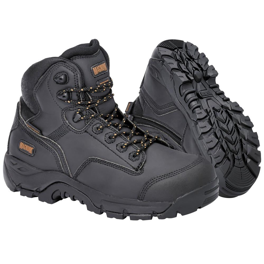 Magnum Precision Max Black Zip Sided Waterproof Safety Boots