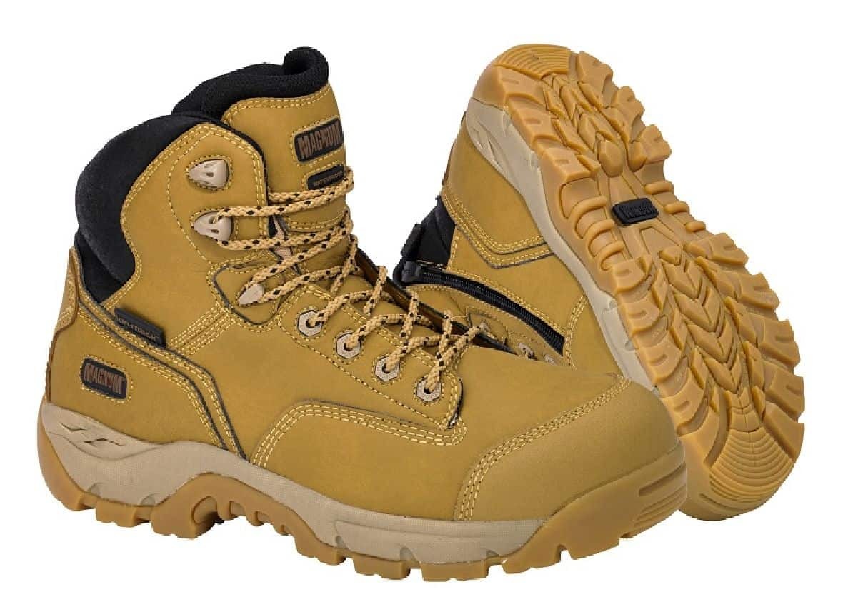 Magnum Precision Max Zip Sided Waterproof Safety Boot (Wheat)