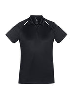 BIZ COLLECTION Womens Academy Short Sleeve Polo P012LS
