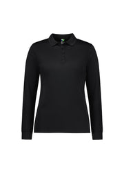 BIZ COLLECTION Womens Action Long Sleeve Polo P206LL