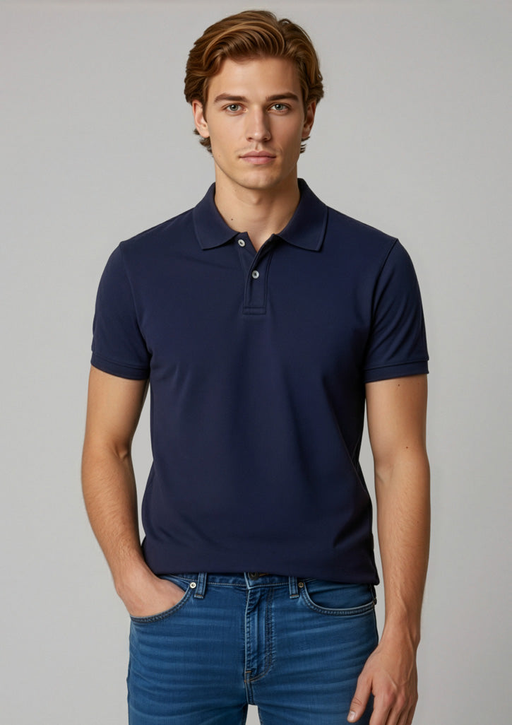BIZ COLLECTION Mens Neon Short Sleeve Polo P2100