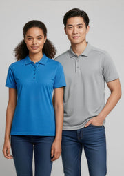 BIZ COLLECTION Mens Aero Short Sleeve Polo P815MS