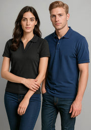 BIZ COLLECTION Womens Oceana Short Sleeve Polo P9025