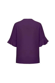 BIZ CORPORATES Womens Aria Fluted Sleeve Blouse RB966LS