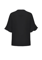 BIZ CORPORATES Womens Aria Fluted Sleeve Blouse RB966LS