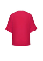 BIZ CORPORATES Womens Aria Fluted Sleeve Blouse RB966LS