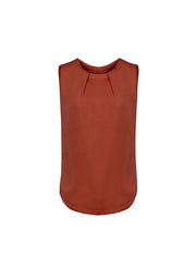 BIZ CORPORATES Womens Estelle Sleeveless Pleat Detail Blouse RB973LN