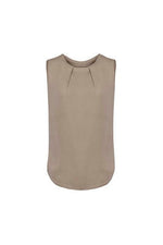 BIZ CORPORATES Womens Estelle Sleeveless Pleat Detail Blouse RB973LN