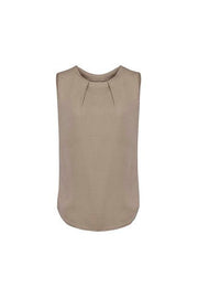 BIZ CORPORATES Womens Estelle Sleeveless Pleat Detail Blouse RB973LN
