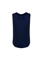 BIZ CORPORATES Womens Estelle Sleeveless Pleat Detail Blouse RB973LN