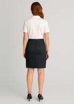 BIZ CORPORATES Womens Mid Waist Stretch Chino Skirt RGS264L