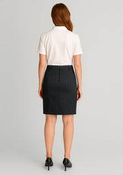 BIZ CORPORATES Womens Mid Waist Stretch Chino Skirt RGS264L