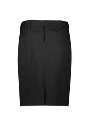 BIZ CORPORATES Womens Mid Waist Stretch Chino Skirt RGS264L
