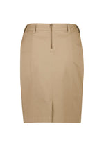 BIZ CORPORATES Womens Mid Waist Stretch Chino Skirt RGS264L