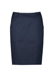 BIZ CORPORATES Womens Mid Waist Stretch Chino Skirt RGS264L