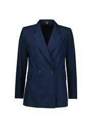 BIZ CORPORATES Womens Renew Double Breasted Longline Jacket RJ400L