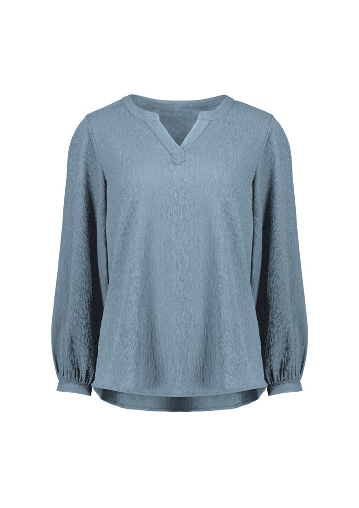 BIZ CORPORATES Womens Ruche Long Sleeve Blouse RU568LL