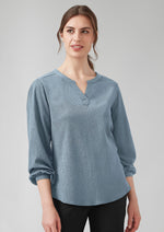 BIZ CORPORATES Womens Ruche Long Sleeve Blouse RU568LL