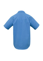 BIZ COLLECTION Mens Micro Check Short Sleeve Shirt SH817