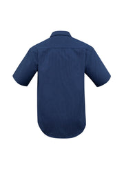 BIZ COLLECTION Mens Micro Check Short Sleeve Shirt SH817