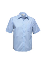 BIZ COLLECTION Mens Micro Check Short Sleeve Shirt SH817