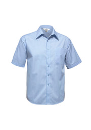 BIZ COLLECTION Mens Micro Check Short Sleeve Shirt SH817
