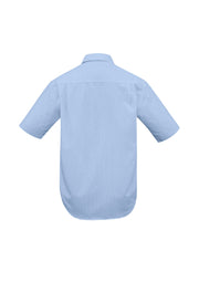 BIZ COLLECTION Mens Micro Check Short Sleeve Shirt SH817