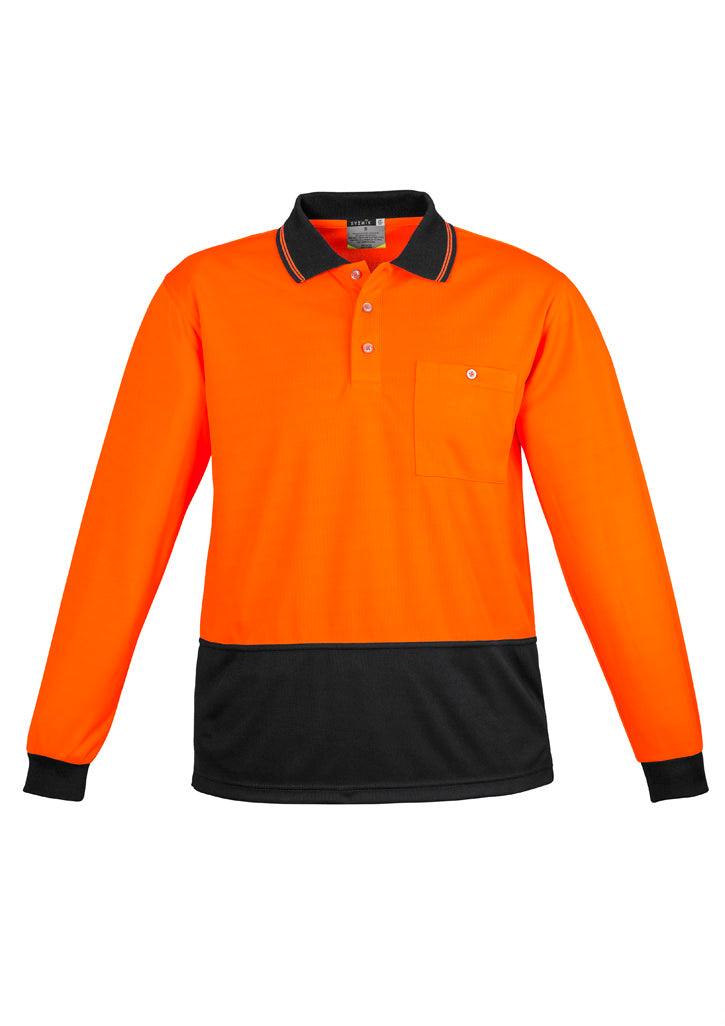 SYZMIK Unisex Hi Vis Basic Long Sleeve Polo ZH232