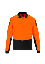 SYZMIK Mens Hi Vis Flux Long Sleeve Polo ZH310