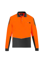 SYZMIK Mens Hi Vis Flux Long Sleeve Polo ZH310